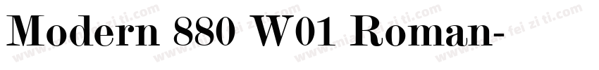 Modern 880 W01 Roman字体转换